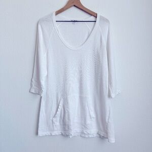 🌻 James Perse Standard Kangaroo Pocket Top